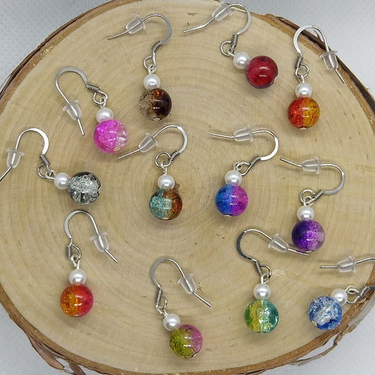 Earrings - Cracked Glass Collection