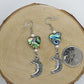 Earrings - Abalone Moon