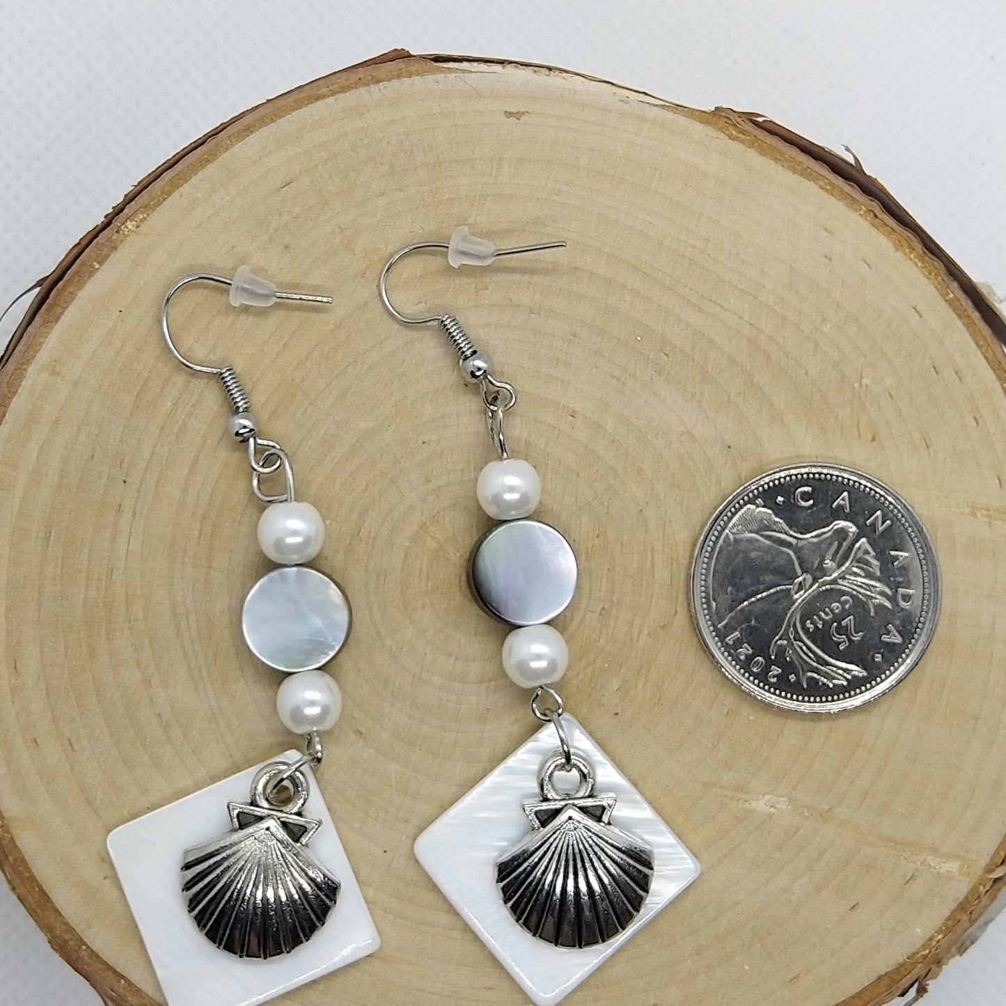 Earrings - Shell and Mother of Pearl