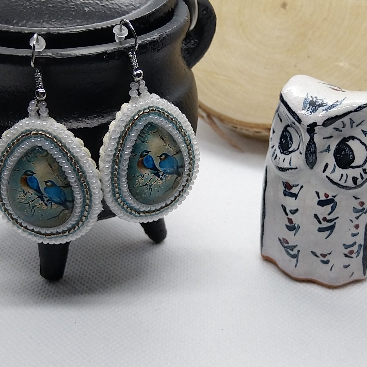 Earrings - Eastern Bluebird