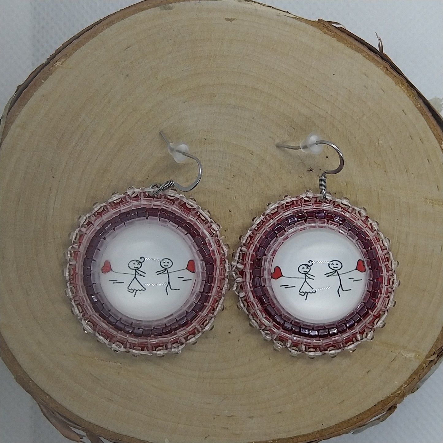 Earrings - Love Couple