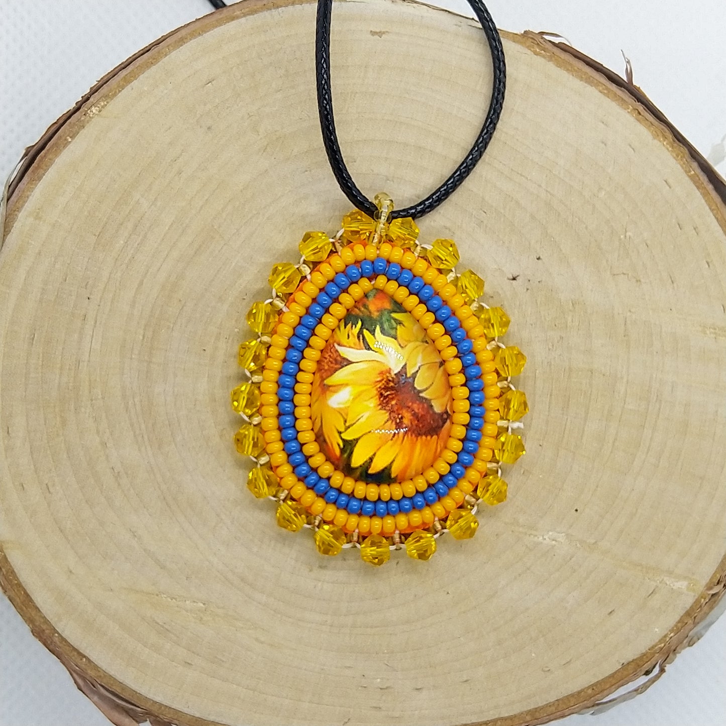 Necklace - Sunflowers-Ukraine Edition