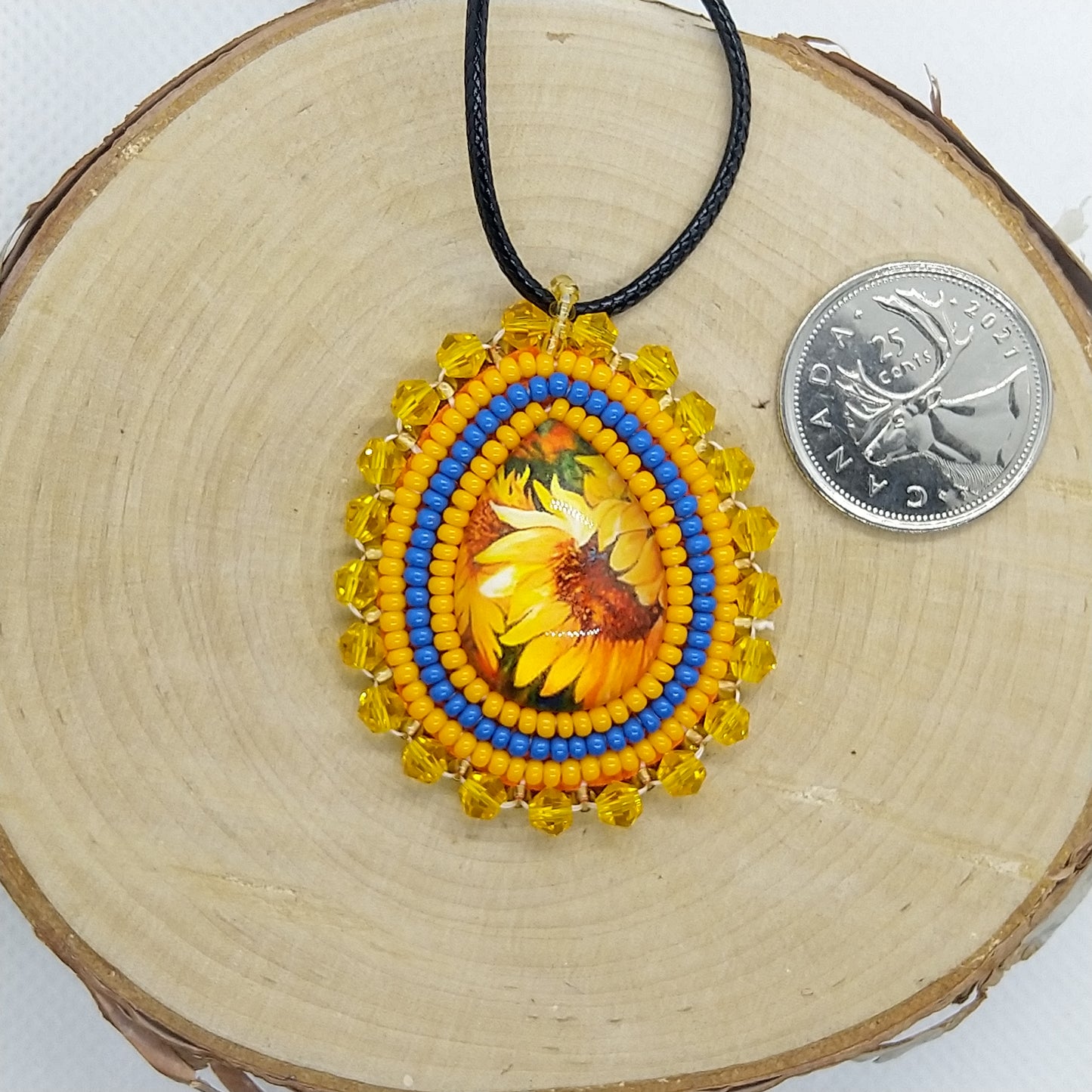 Necklace - Sunflowers-Ukraine Edition