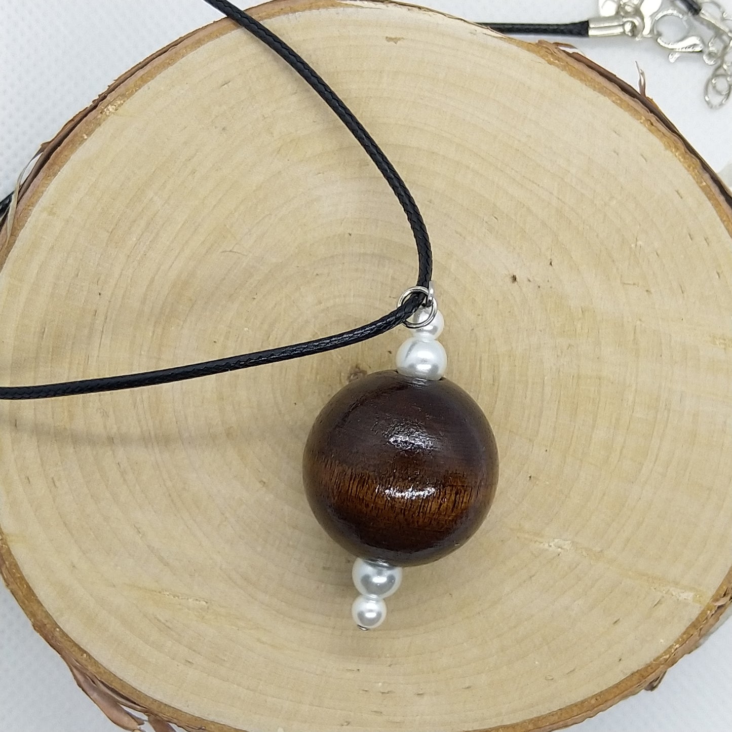 Necklace - Wooden Sphere