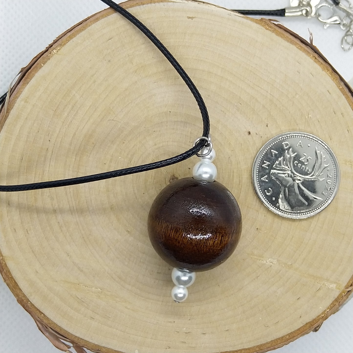 Necklace - Wooden Sphere