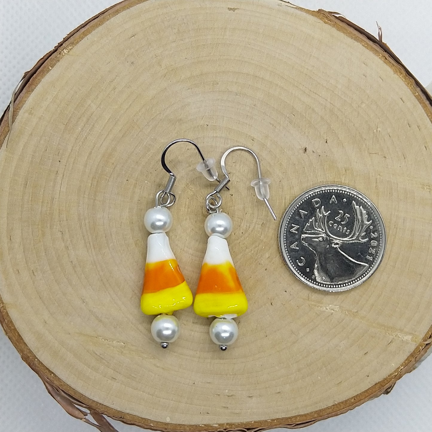 Earrings - Candy Corn