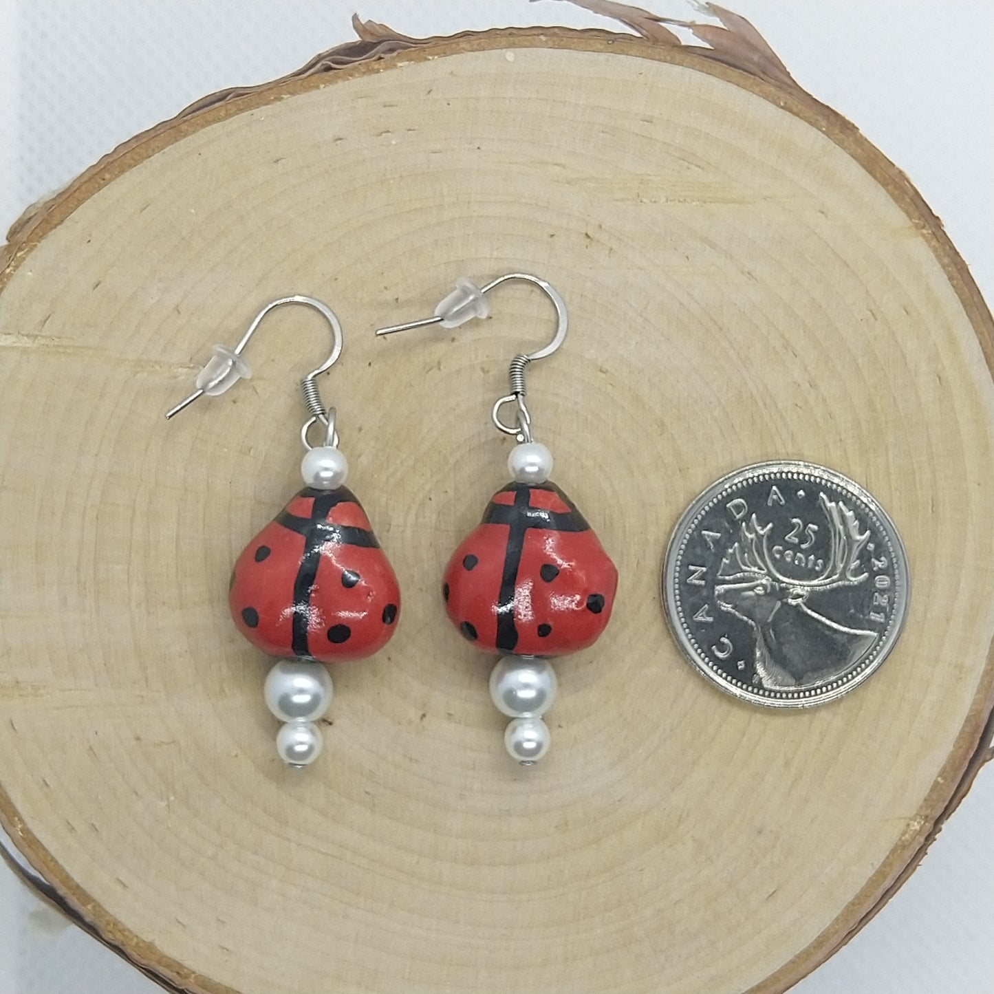 Earrings - Ladybugs