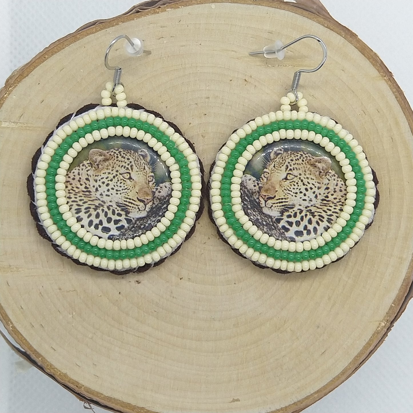 Earrings - Leopard