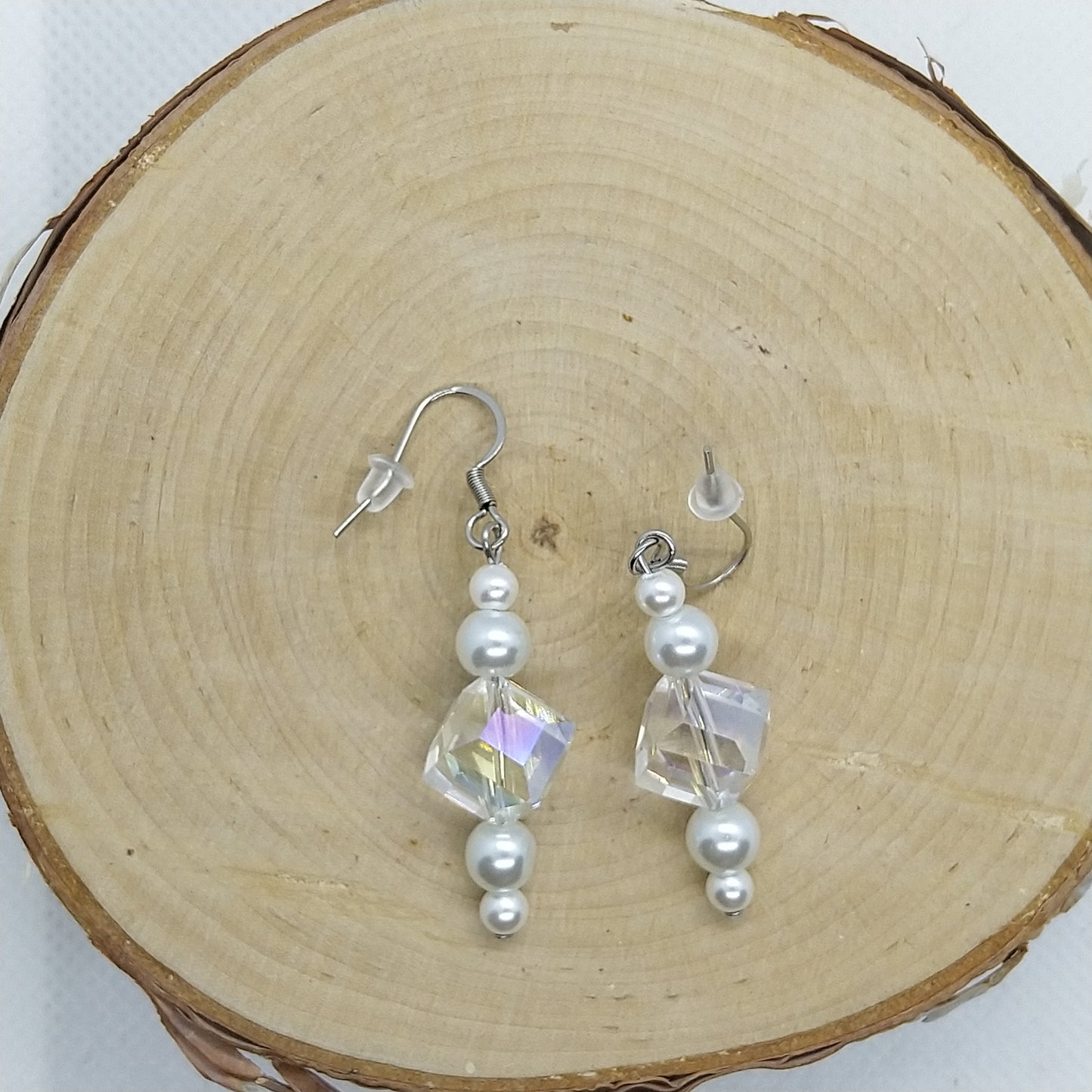 Earrings - Glass Square