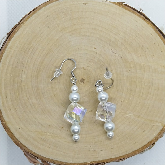 Earrings - Glass Square