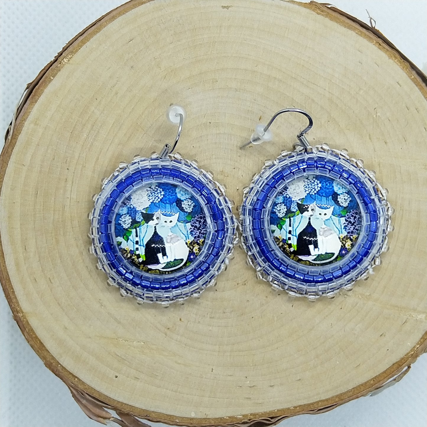 Earrings - Cats Couple