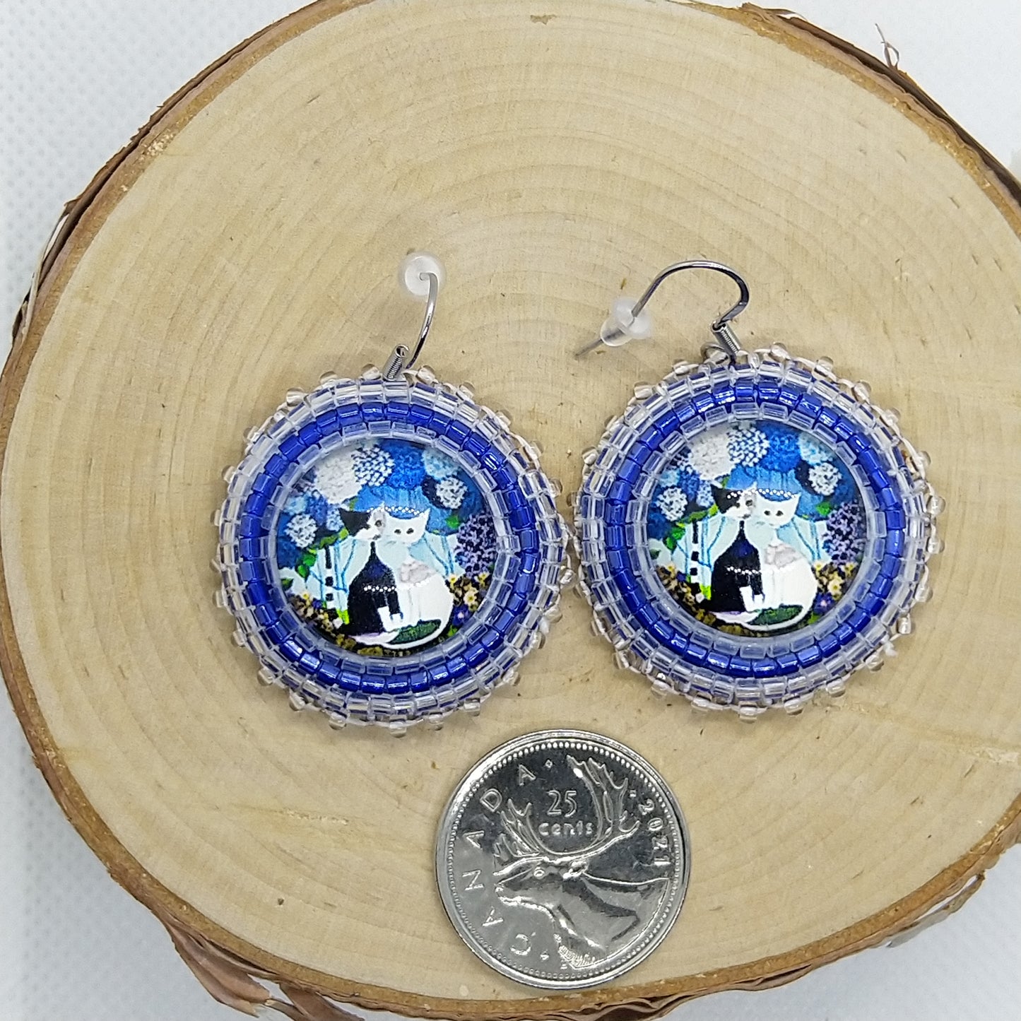 Earrings - Cats Couple