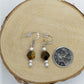 Semi-Precious Stone Earrings in Tigereye Star