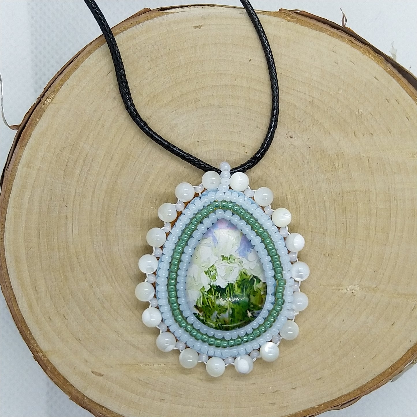 Necklace - White Flower