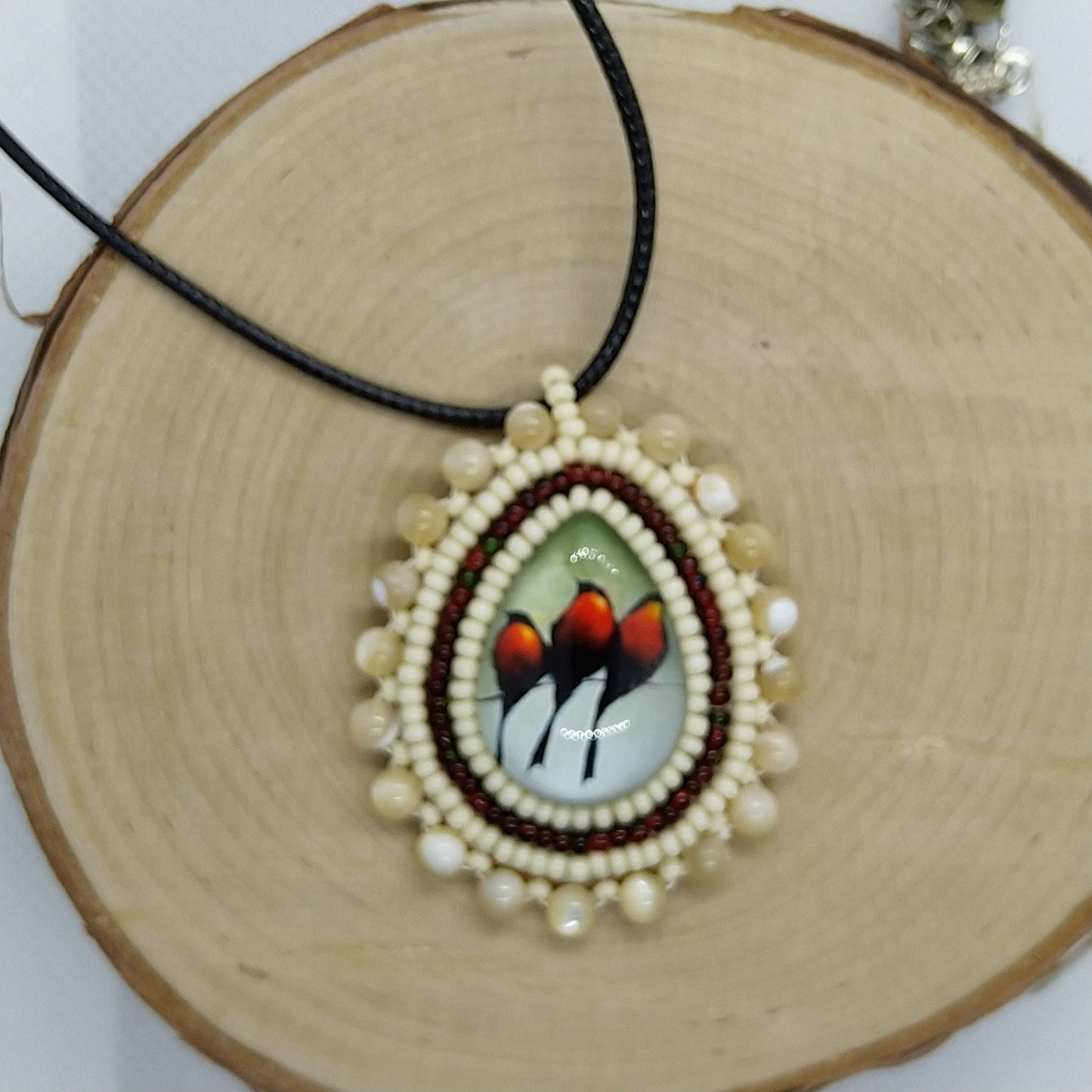 Necklace - Red Birds