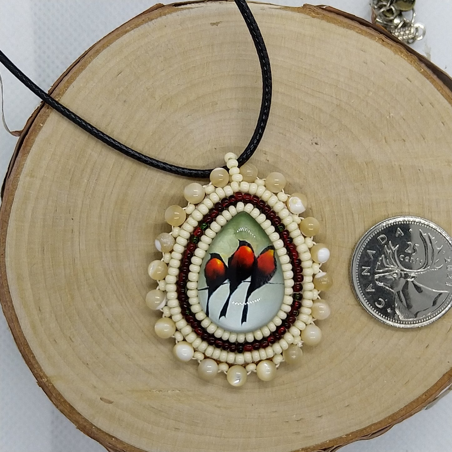 Necklace - Red Birds