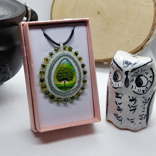 Necklace - Green Tree of Life