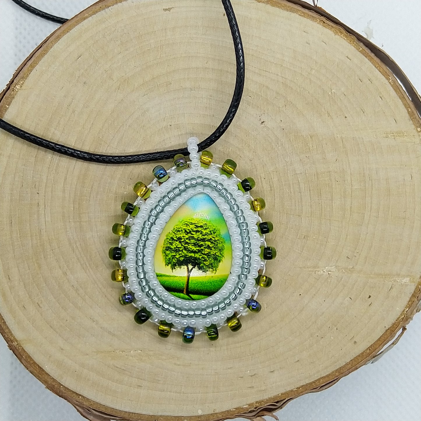 Necklace - Green Tree of Life