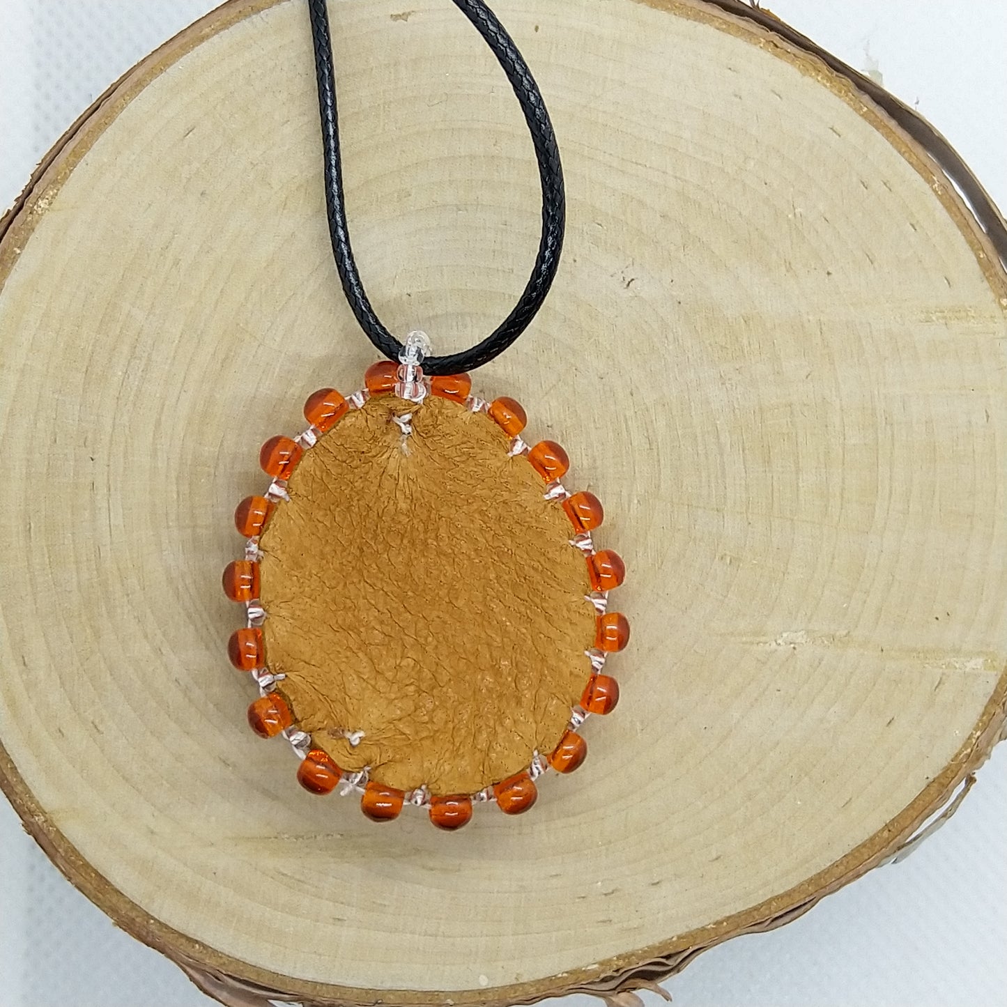 Necklace - Orange Flower