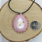Necklace - Pink Feather