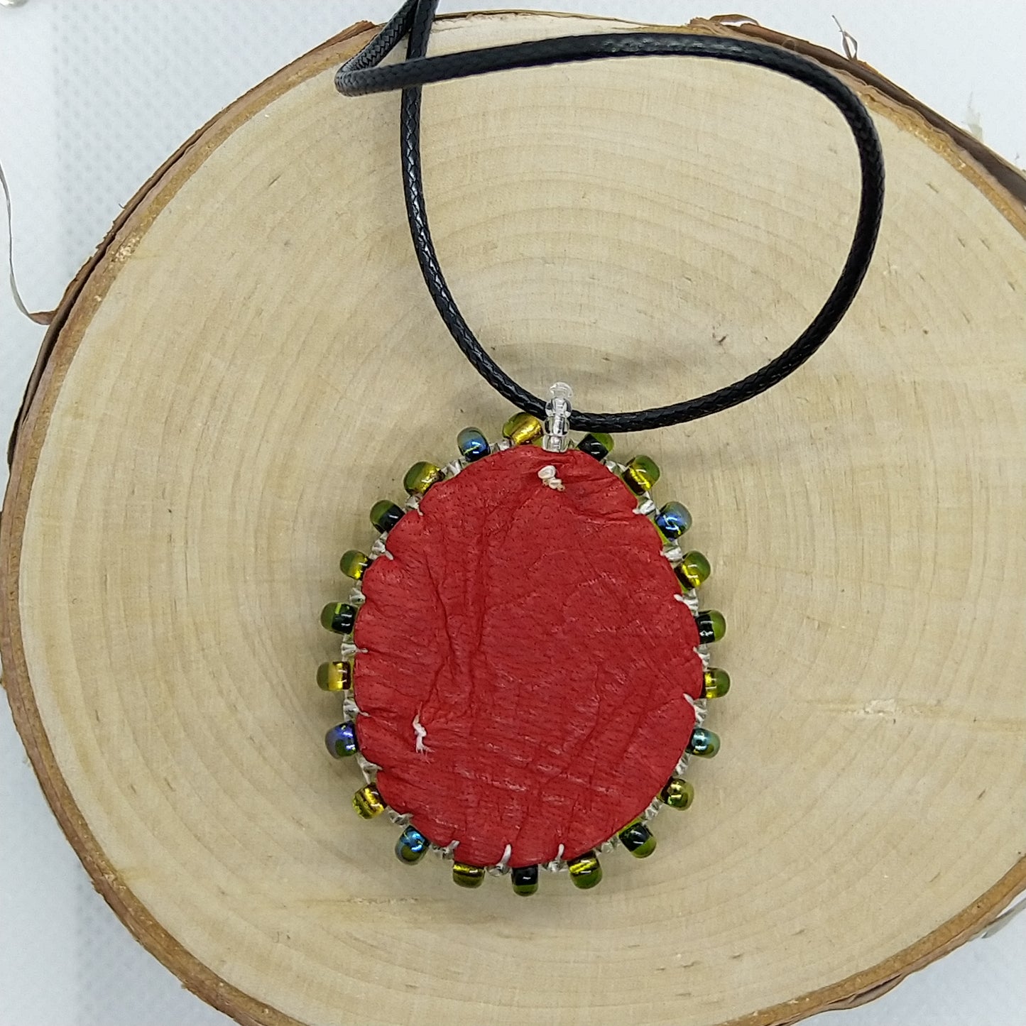 Necklace - Red Sunflower