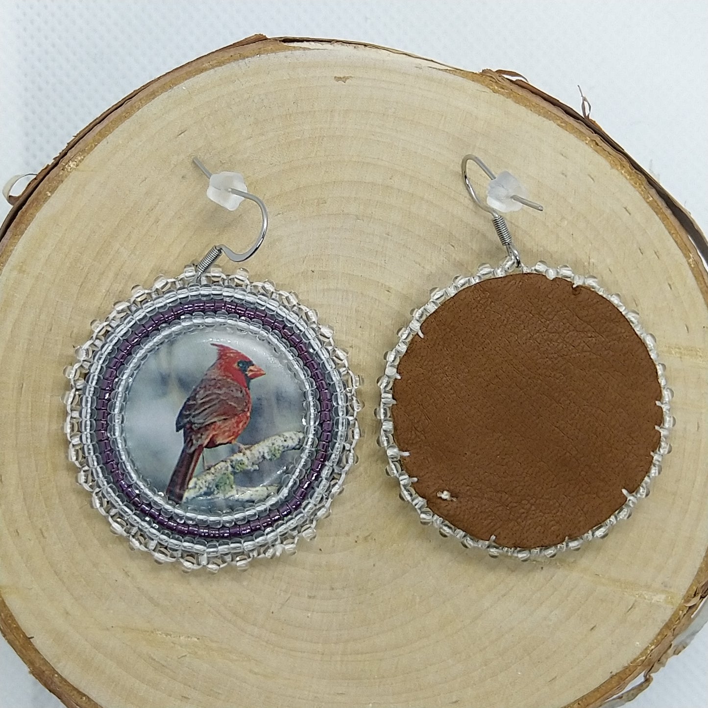 Earrings - Red Cardinal II