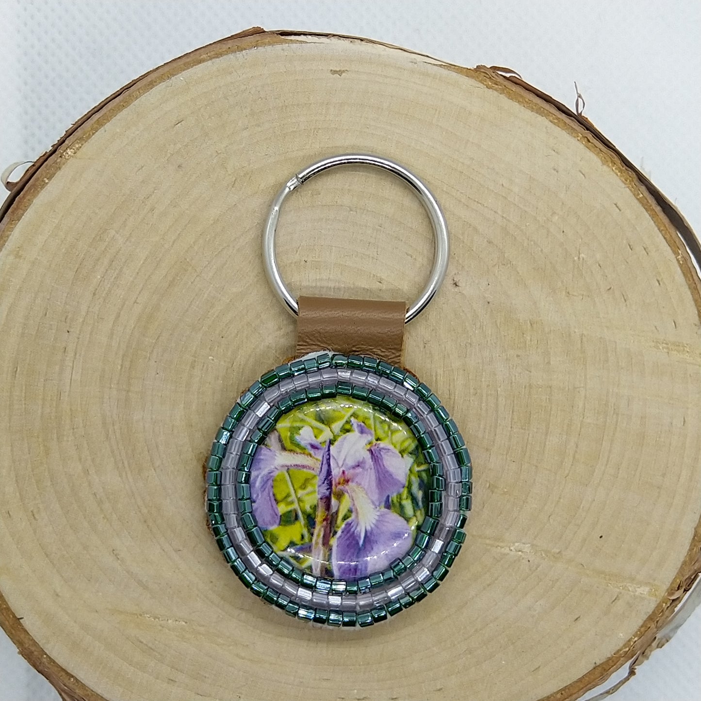 Keychain - Purple Flower