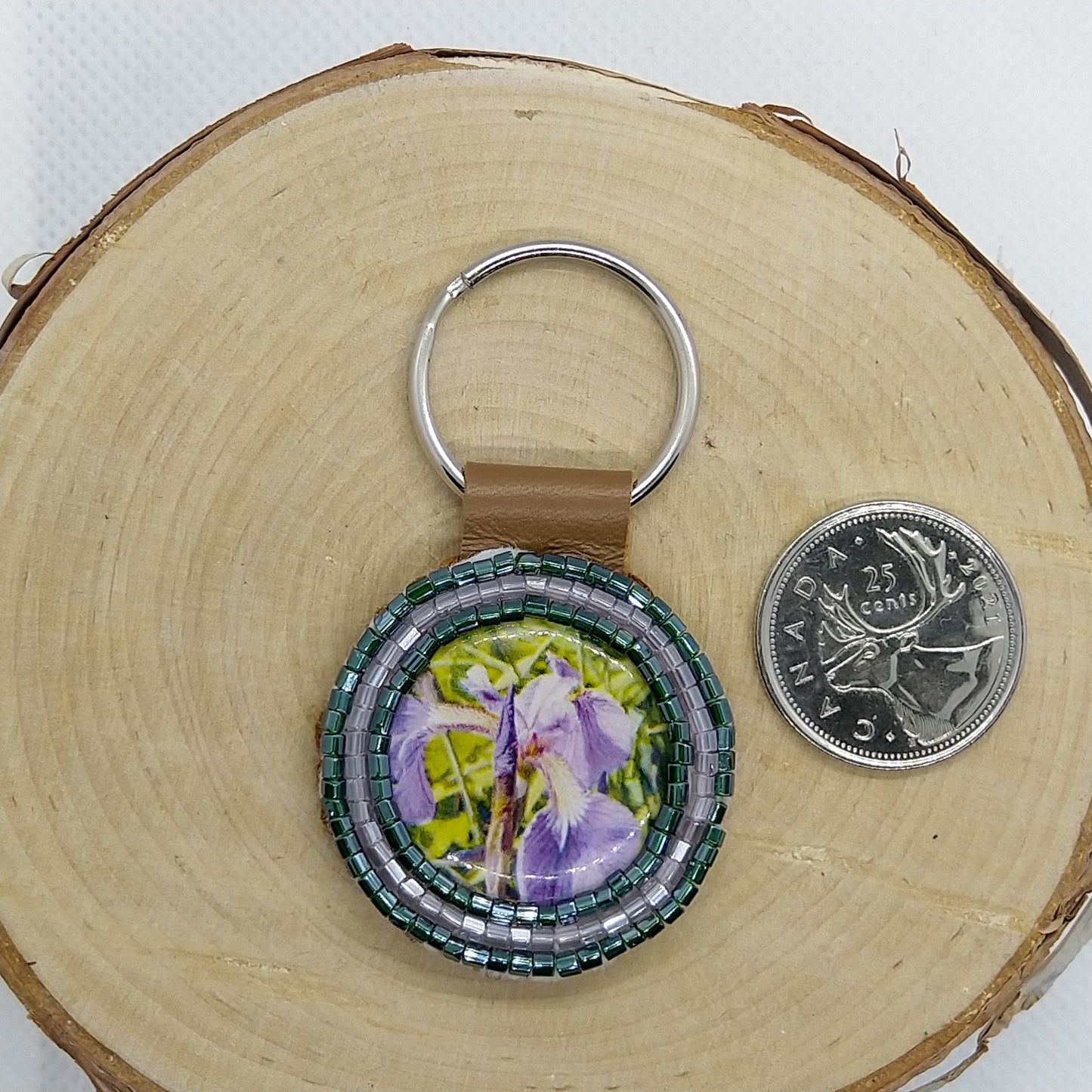 Keychain - Purple Flower