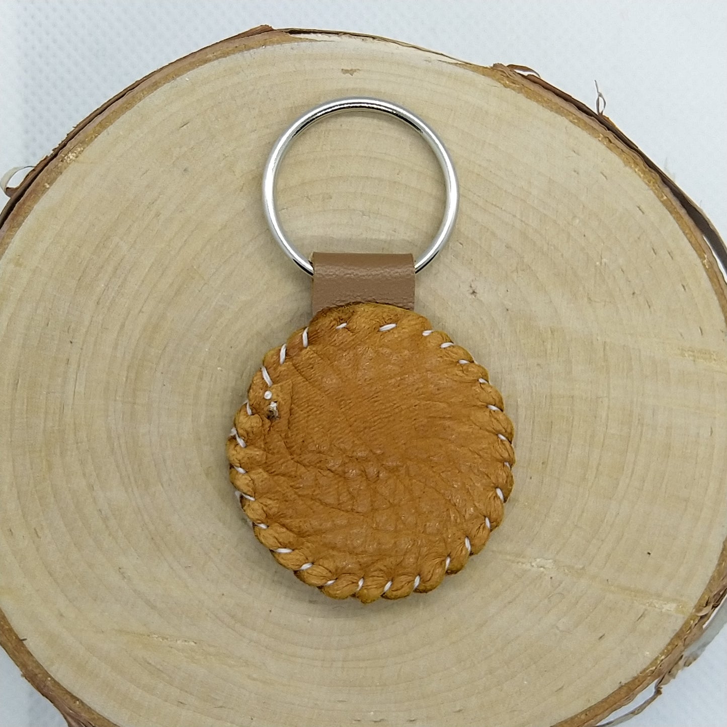 Keychain - Red Maple Leaves