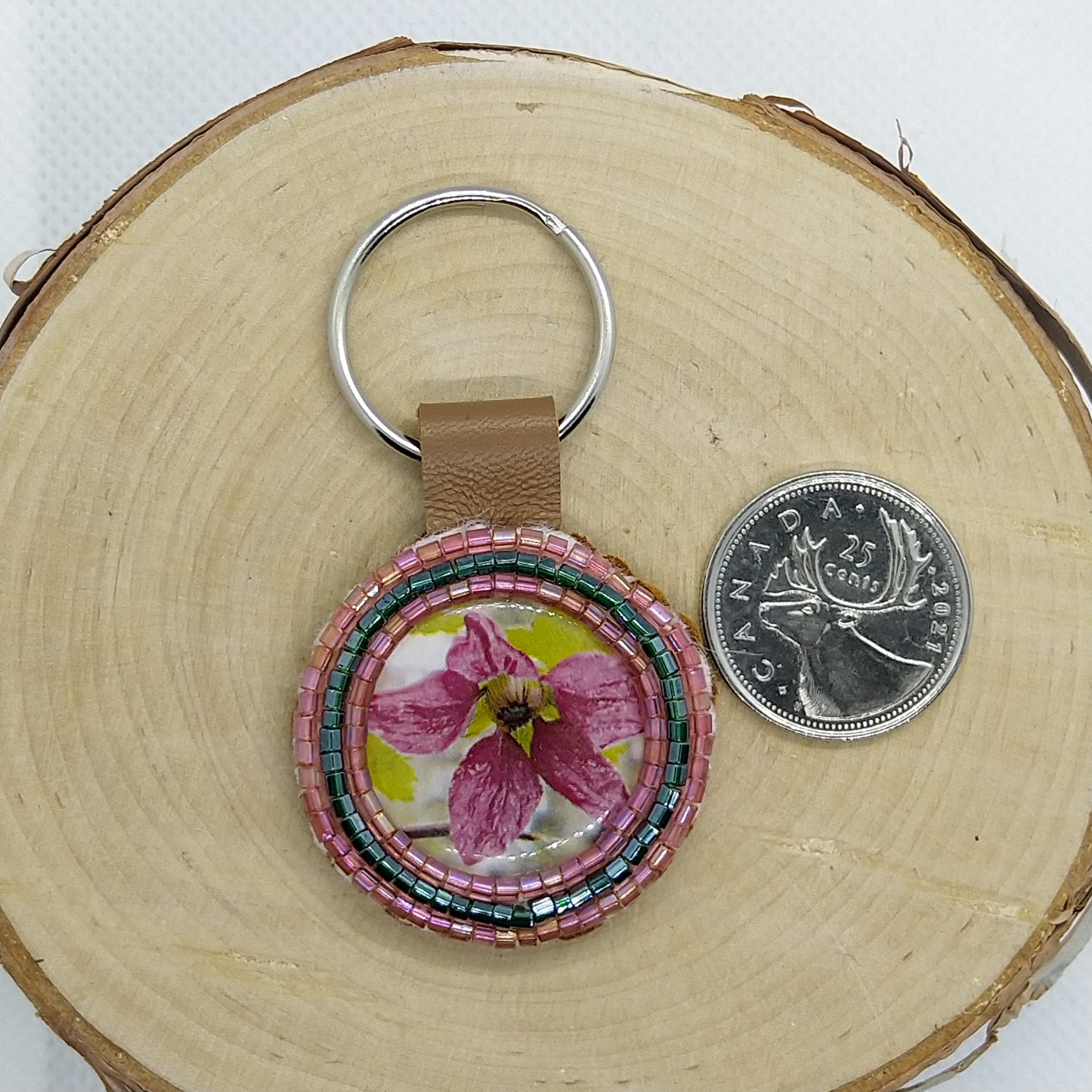 Keychain - Pink Flower