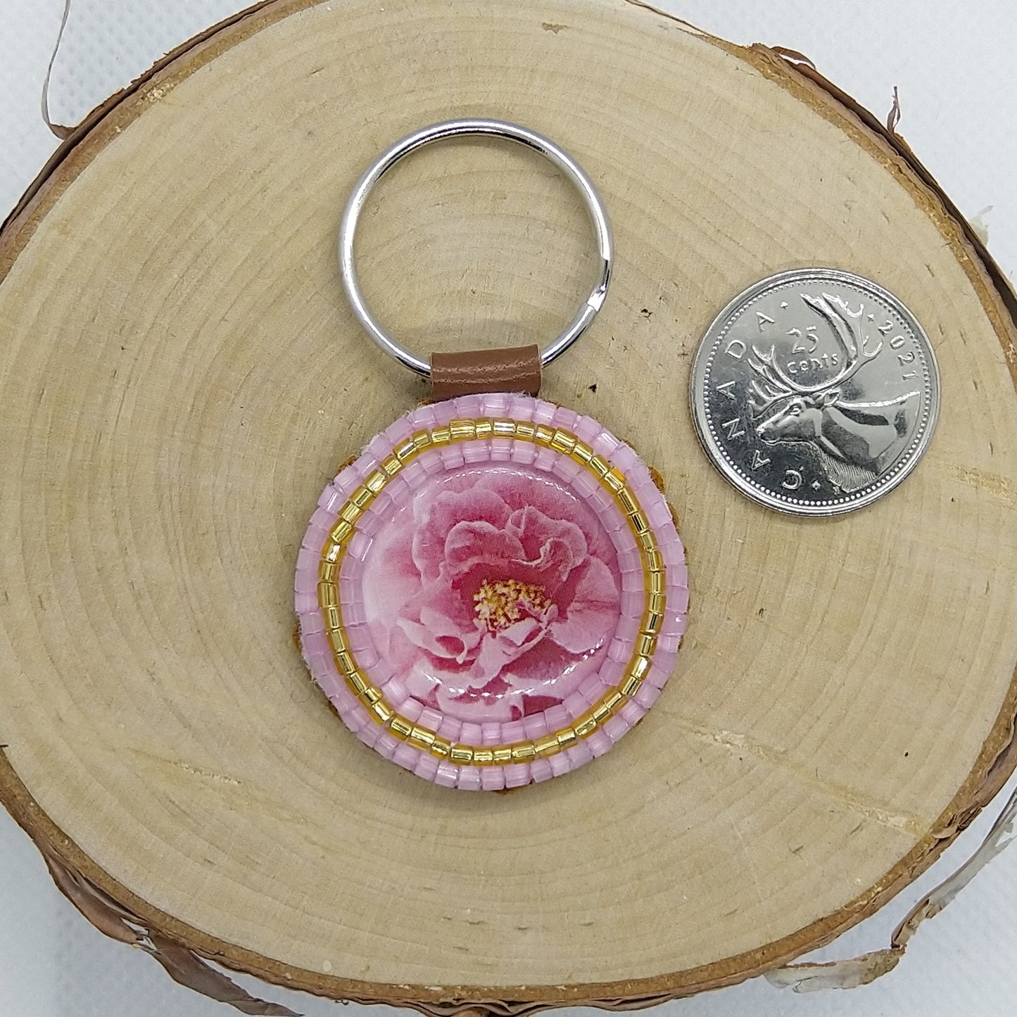 Keychain - Pink Rose